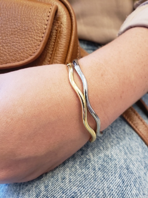 Bracelete Onda Dourado