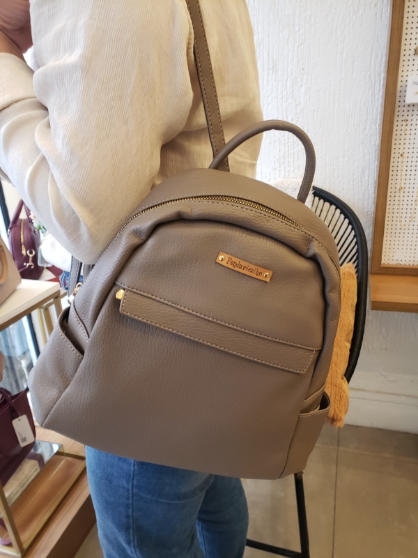 Mochila Vintage Cinza