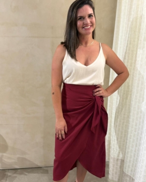 Saia Alice Bordô